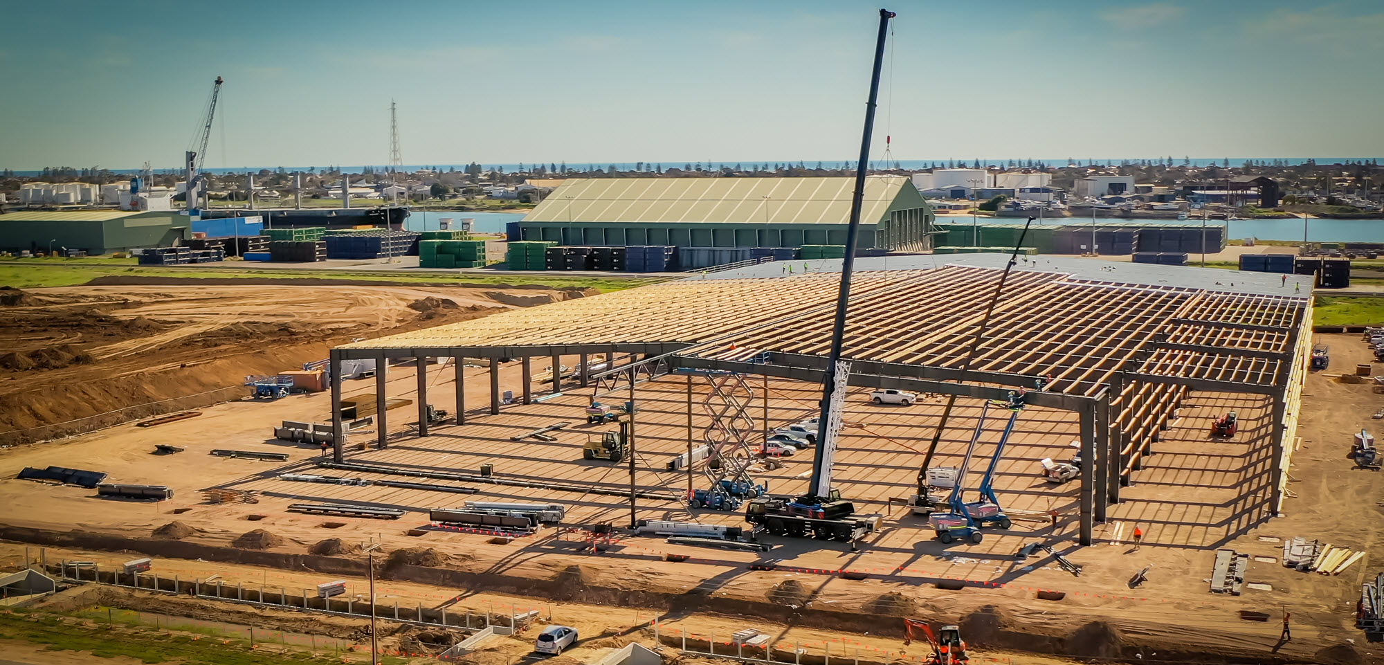 Warehouse-Project-Job-Crane-Hire-Adelaide-Gawler-Barossa-K3&Co-Cranes-Services